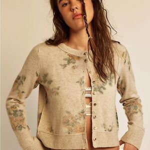 Free people nocturnal patterned cardi